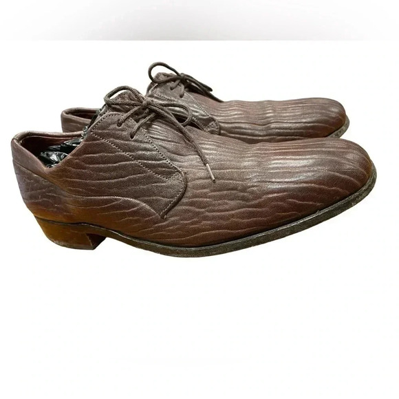 Dack’s Brown Baffin Seal Skin Oxford Shoes Size 10 - Picture 6 of 12